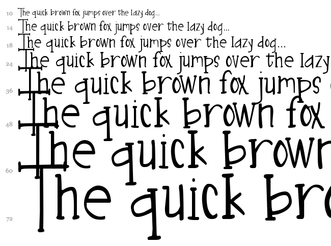 DJB Nouveau font waterfall